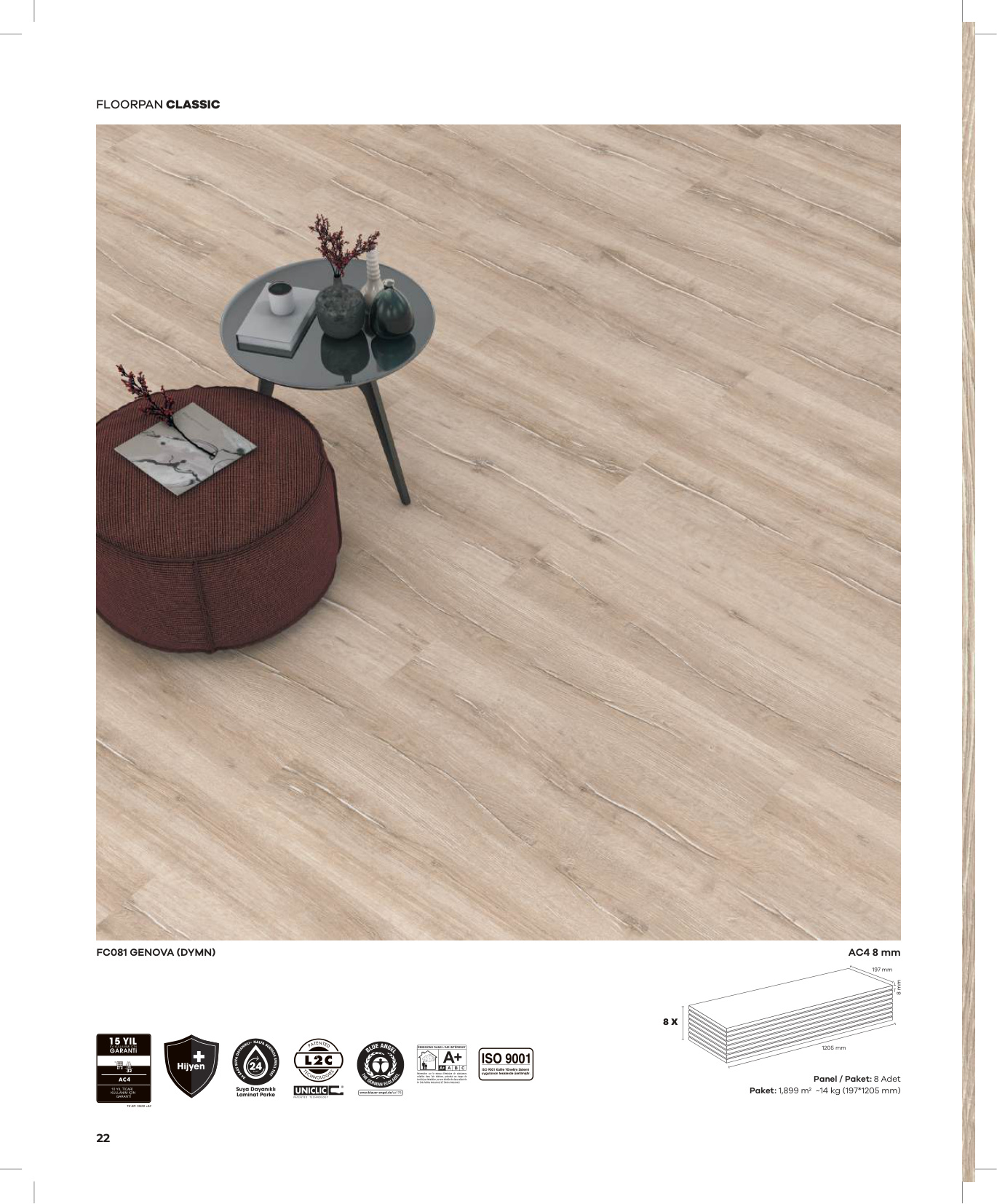 Floorpan Classic katalog sayfa 22