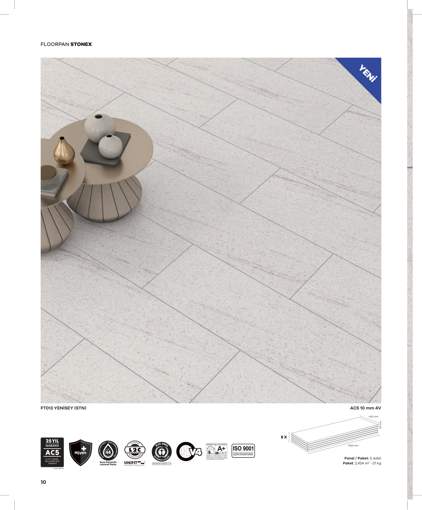 Floorpan Stonex katalog sayfa 10