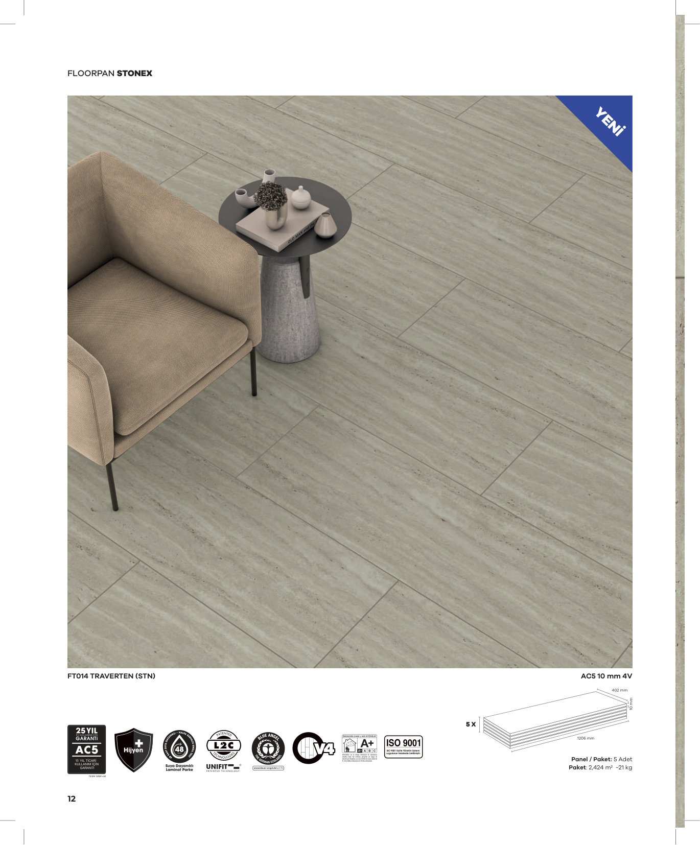 Floorpan Stonex katalog sayfa 12