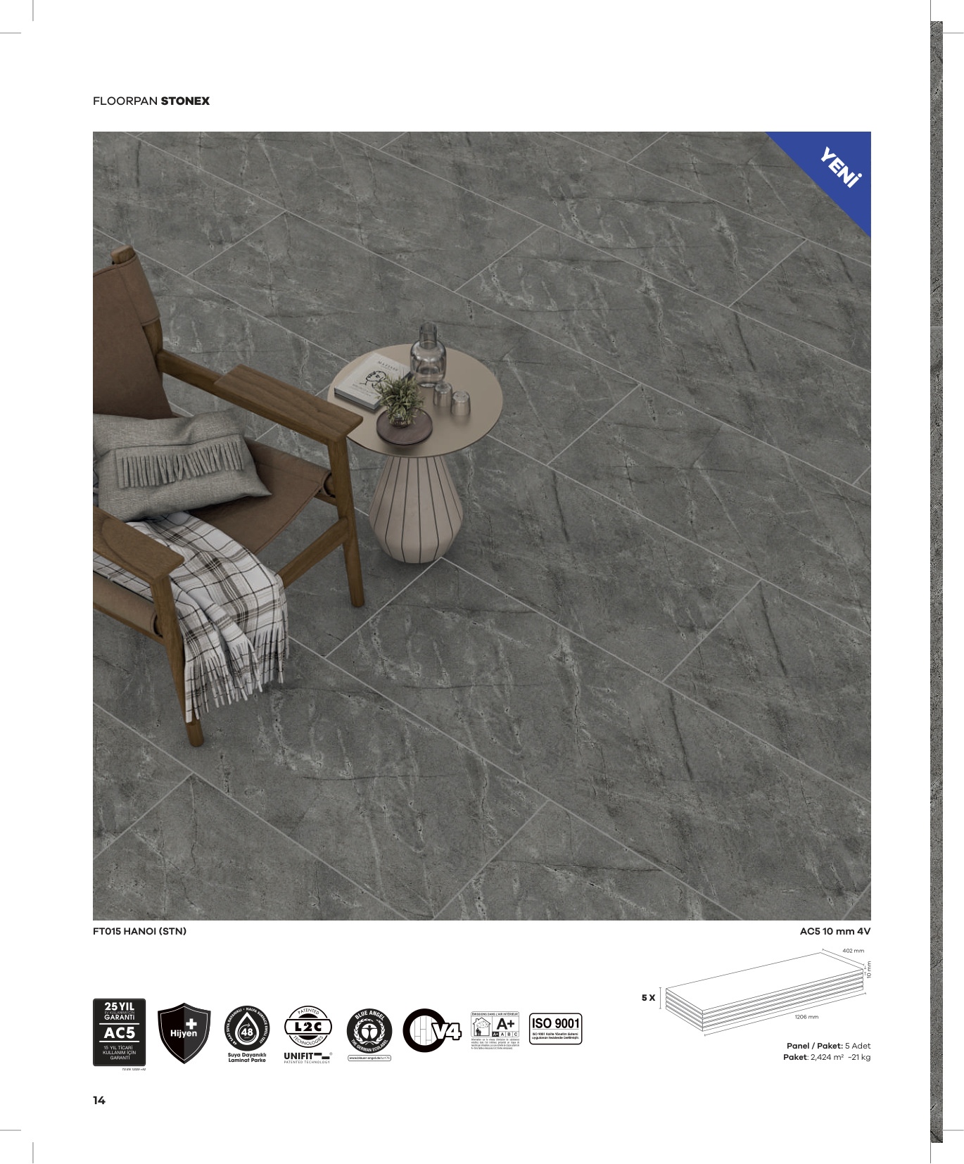 Floorpan Stonex katalog sayfa 14