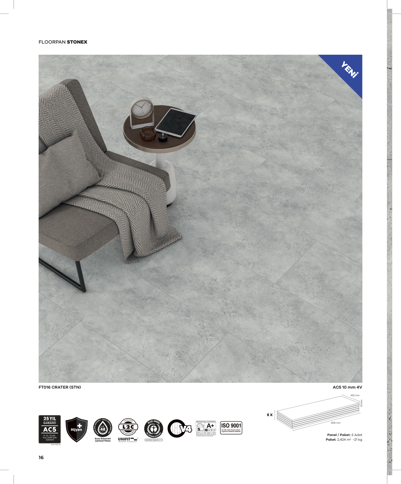 Floorpan Stonex katalog sayfa 16