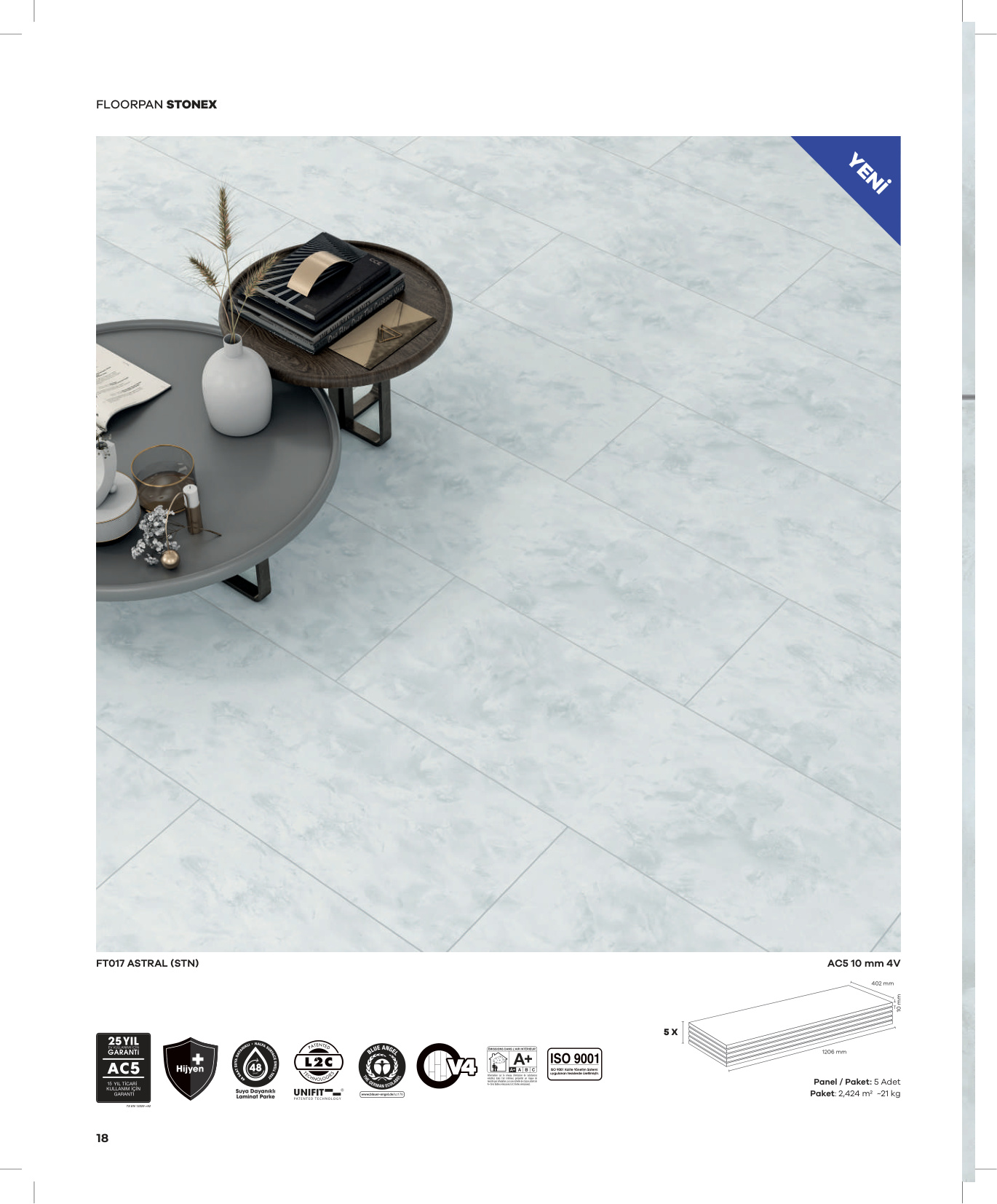 Floorpan Stonex katalog sayfa 18