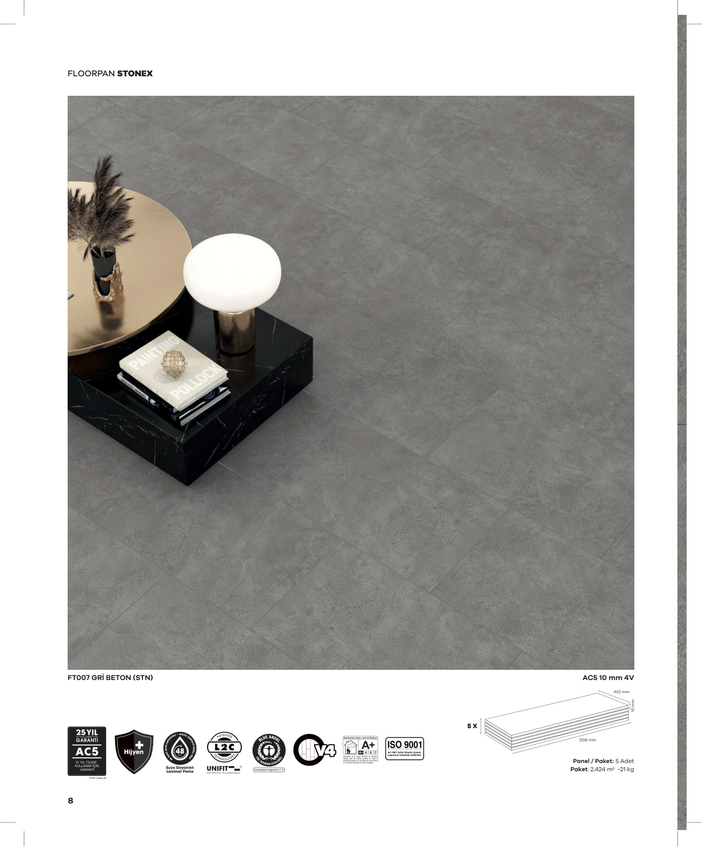 Floorpan Stonex katalog sayfa 8