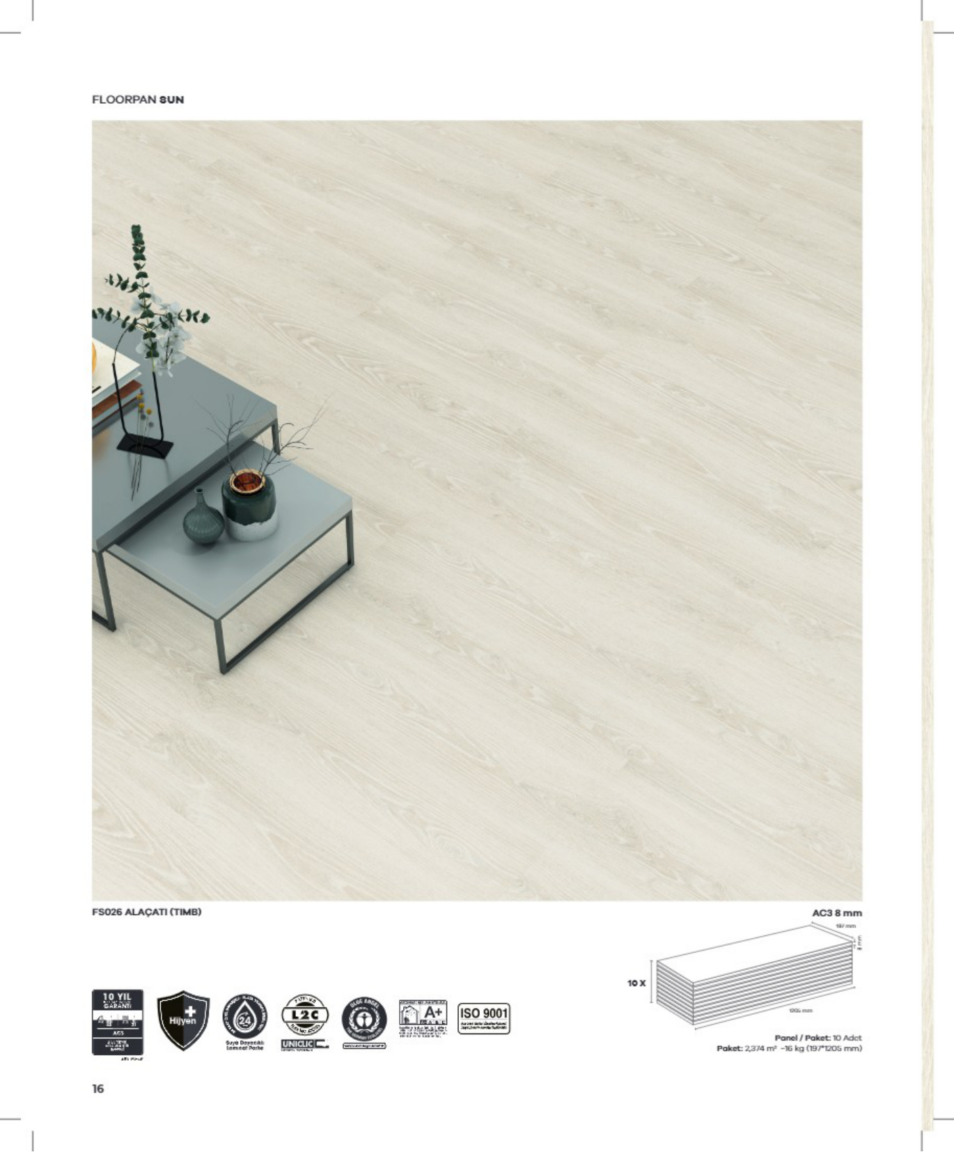Floorpan Sun katalog sayfa 16