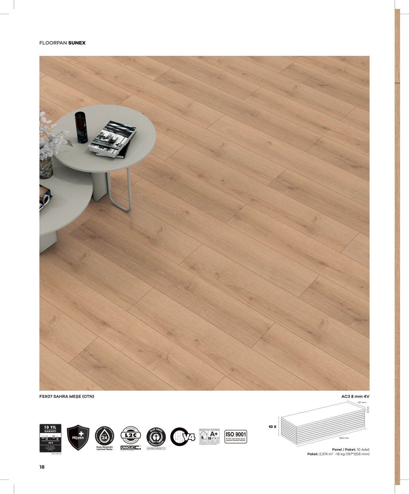 Floorpan Sunex katalog sayfa 18