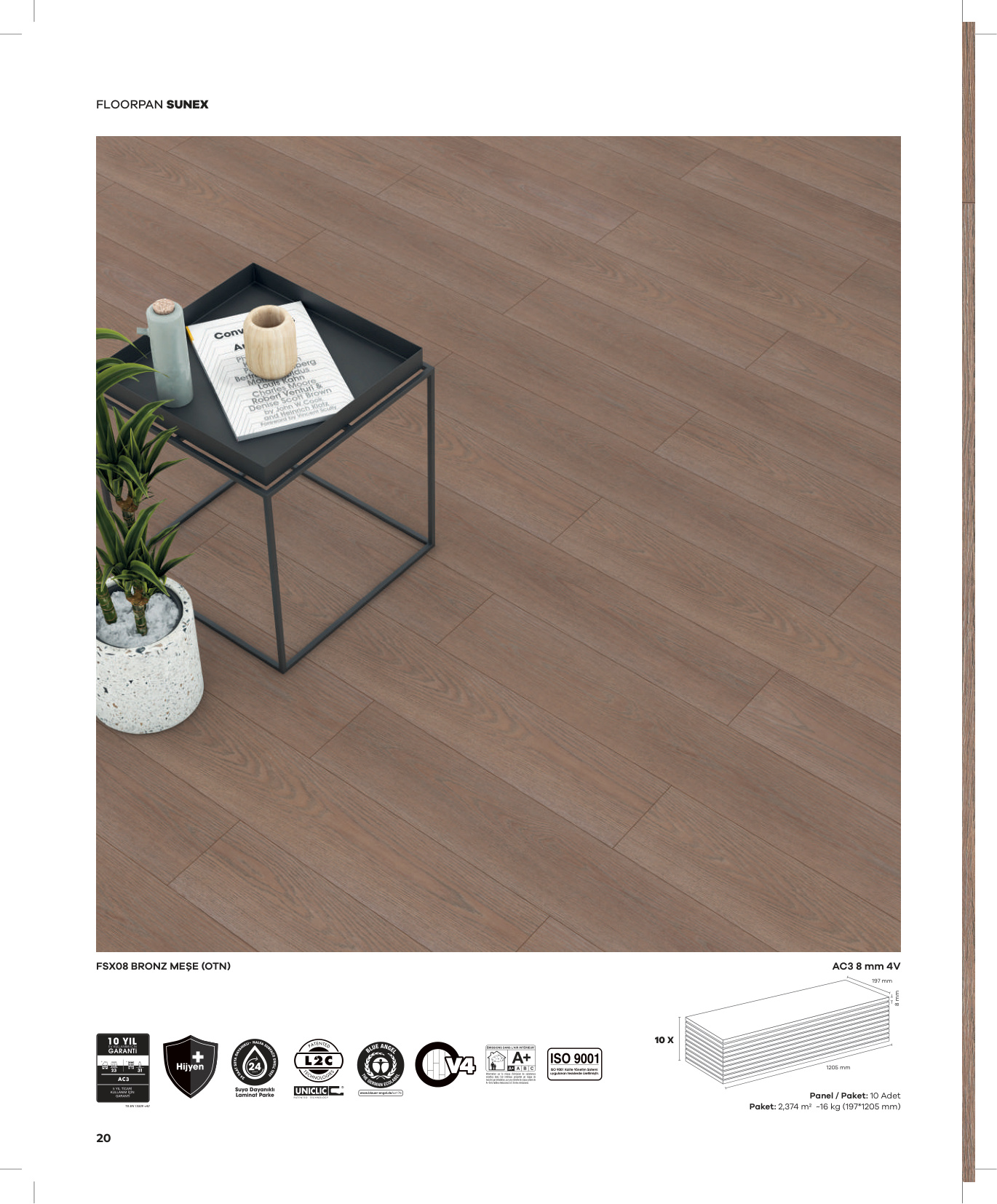 Floorpan Sunex katalog sayfa 20