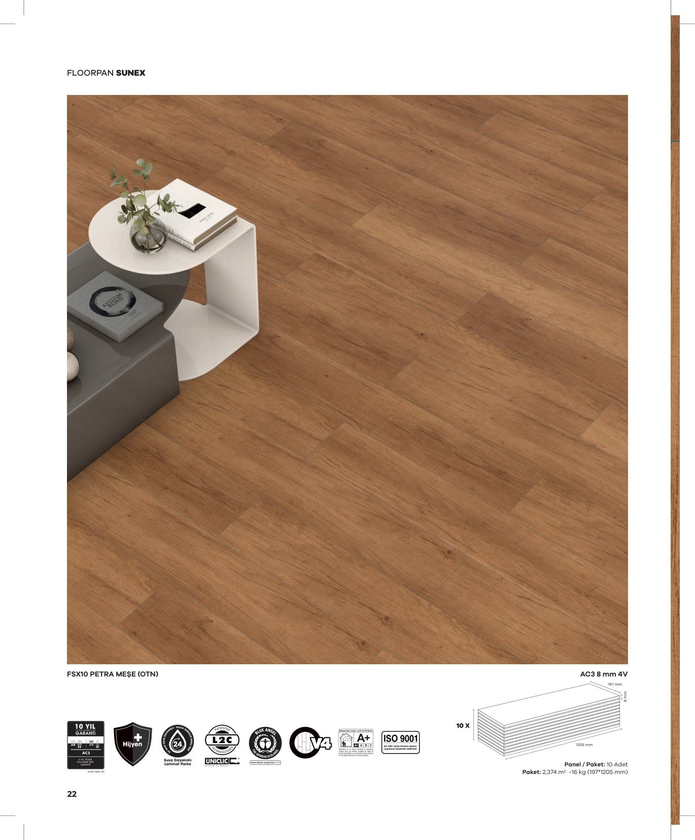 Floorpan Sunex katalog sayfa 22