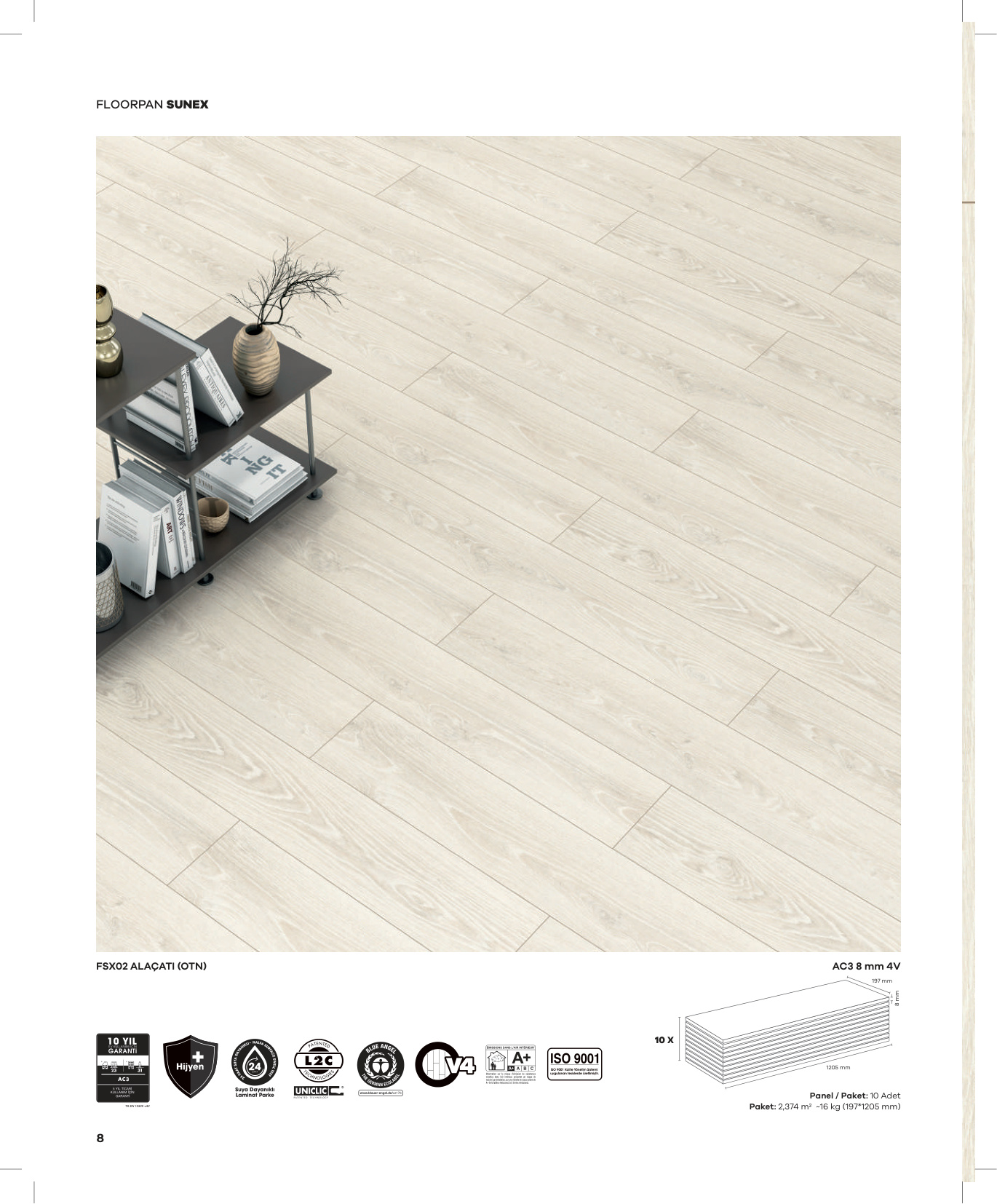 Floorpan Sunex katalog sayfa 8