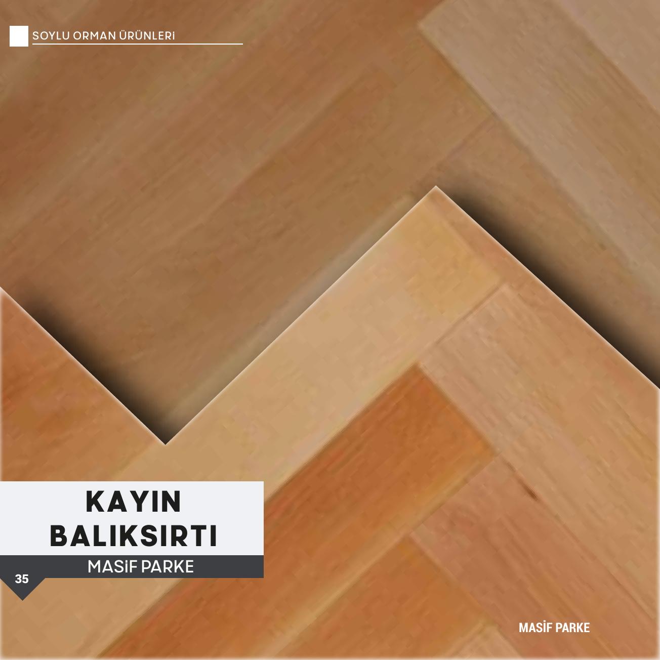 Masif parke katalog görseli